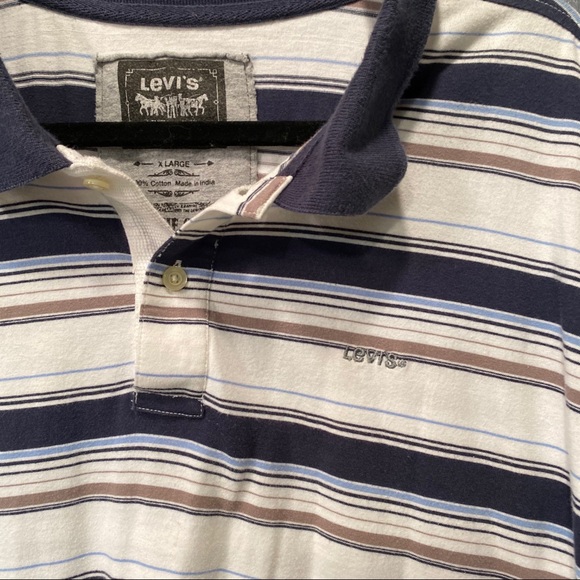 Levi’s Polo Collared Striped Shirt - Picture 5 of 8